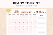 Calendar 2025 Printable | Template, a Flyer Template by Emilly Studio (Thumbnail 4 of 5)