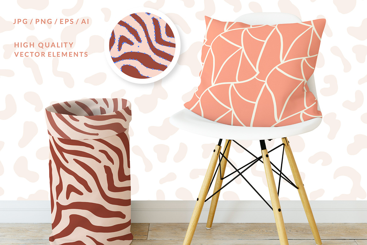 Wild Animal Print Seamless Patterns, a Pattern Graphic by Katrinelly (Photo 2 of 16)
