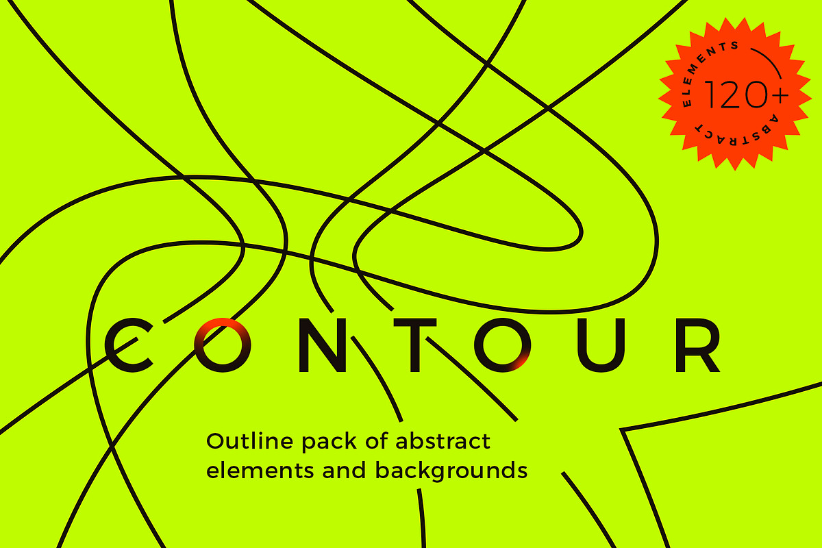 Contour edgy vector illustration, a Texture Graphic by Oleg and Katja (Photo 1 of 26)