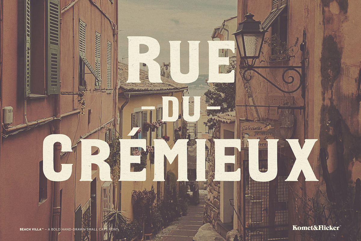 Beach Villa - A Bold Hand-Drawn Font, a Serif Font by Komet & Flicker (Photo 9 of 15)