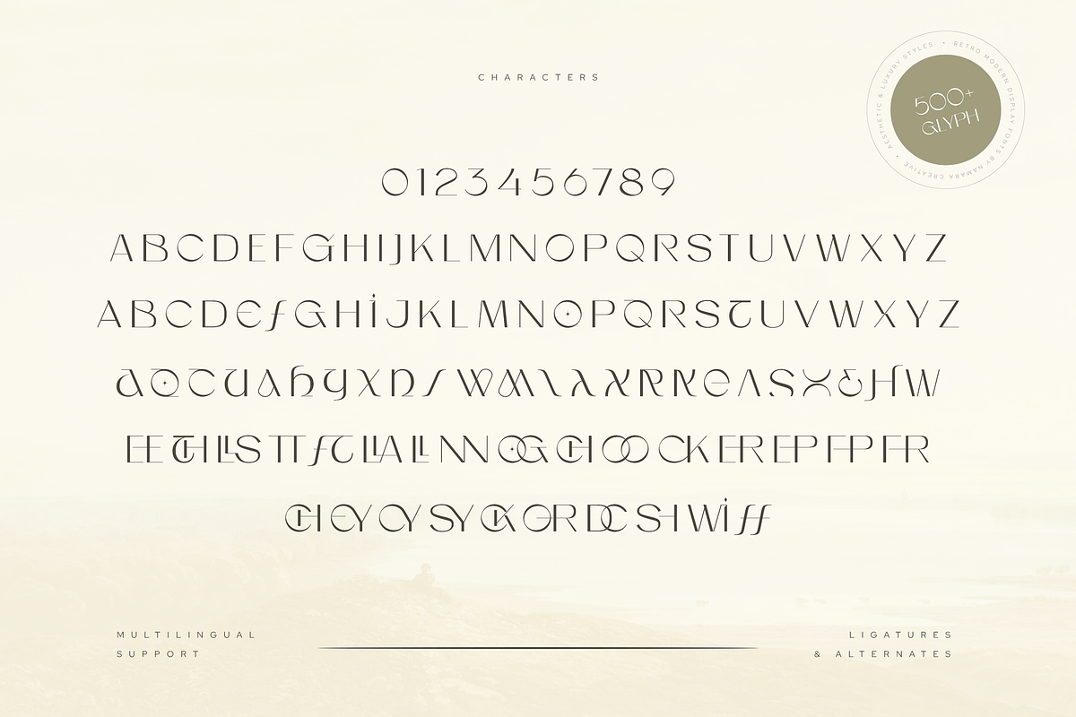 Counthills Contemporary Display Font, a Font by Namara Creative Studio (Photo 7 of 11)