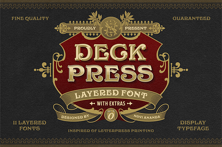 NS Deckpress Font + Extras