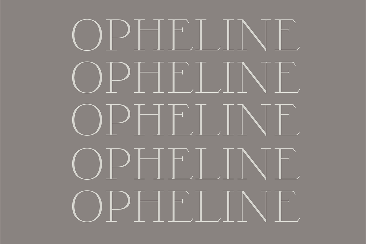 Opheline - 9 Fonts, a Serif Font by Nasir Udin (Photo 7 of 13)