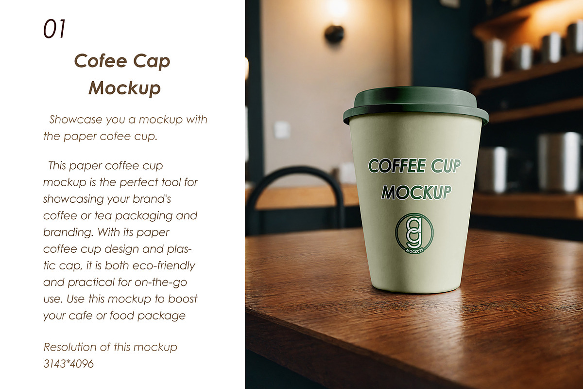 Coffee Cup Mockup, a Packaging Mockup by AG Mockups (Photo 2 of 3)