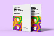 US Letter Hardcover Book Mockup, a Books & Magazine Mockup by Illusiongraphic (Thumbnail 3 of 29)