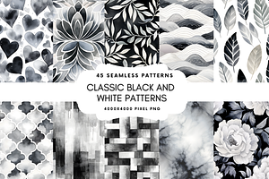 Black And White Seamless Patterns