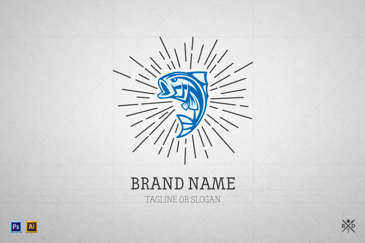 Logo Template #5 - Big Fish, a Branding & Logo Template by Basari Design (Photo 1 of 2)