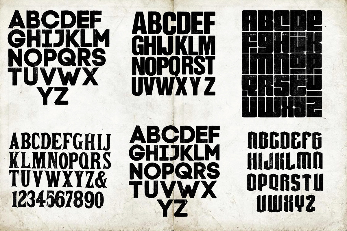 Distressed Font Collection, an Icon by Bend Industries (Photo 5 of 5)
