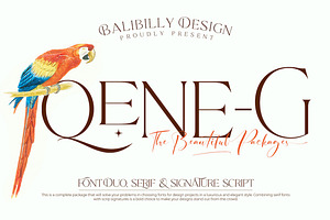 Qene-G - Duo Serif & Signature