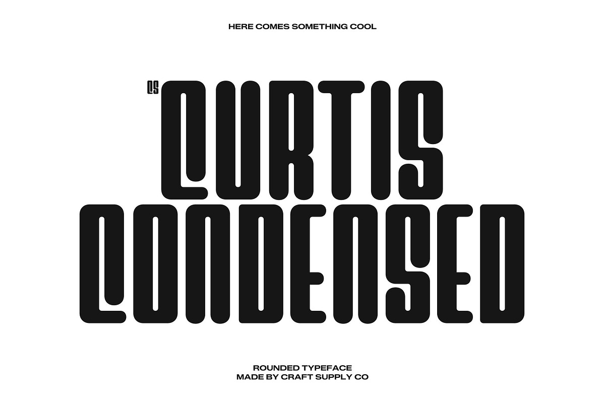 CS Curtis – Condensed Font, a Sans Serif Font by Craft Supply Co. (Photo 1 of 8)