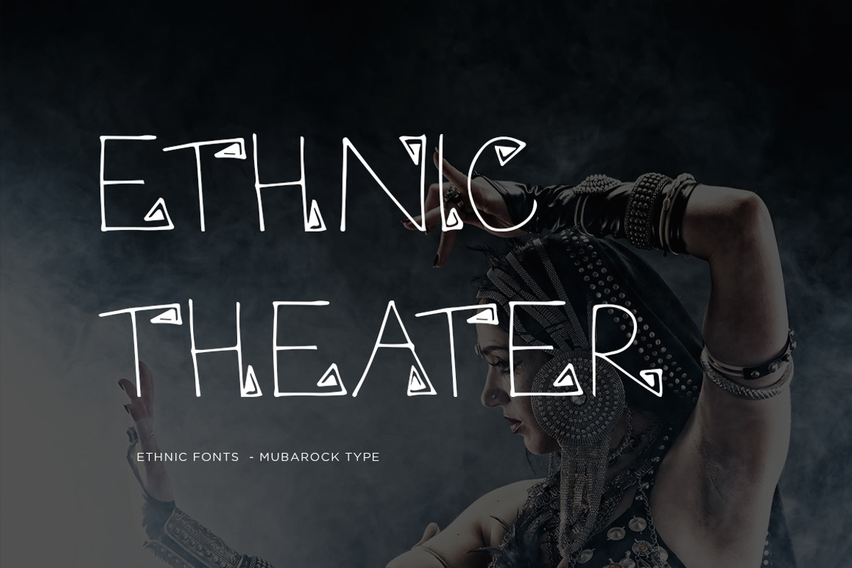 MYETHNIC- Display Font Ethnic, a Font by Pixslides (Photo 4 of 9)