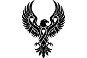 Breast Cancer Angel Eagle SVG, a Seasonal Illustration by balal (Thumbnail 8 of 11)