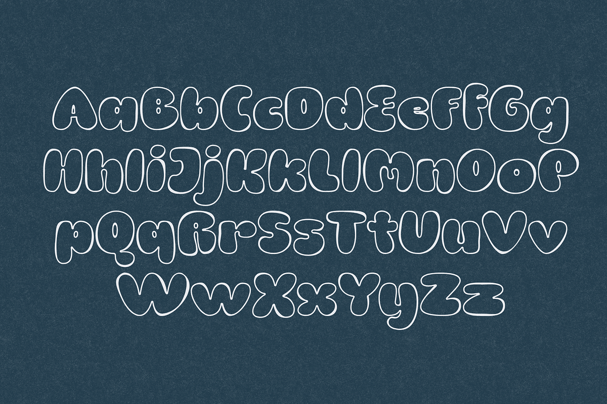 Onidel – Bold Bubble Display Font, a Sans Serif Font by MaikoHatta (Photo 6 of 9)