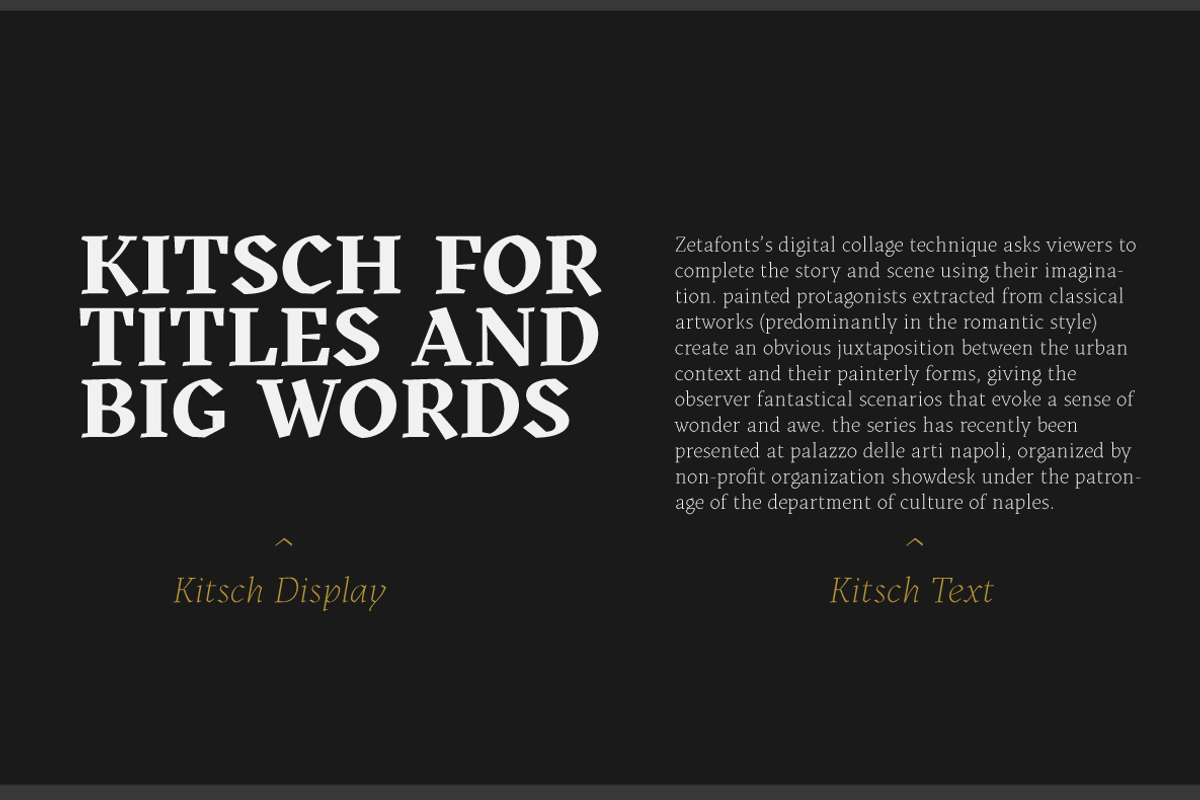 Kitsch - 32 fonts preview 6