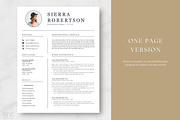 Professional Resume Template -Sierra, a Resume Template by AntDesignStudio (Thumbnail 2 of 9)