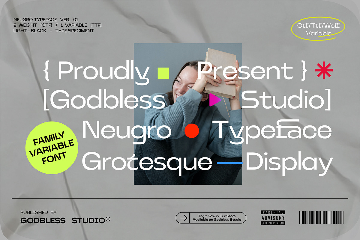 Neugro Typeface (50% OFF), a Sans Serif Font by Godbless Studio (Photo 2 of 14)