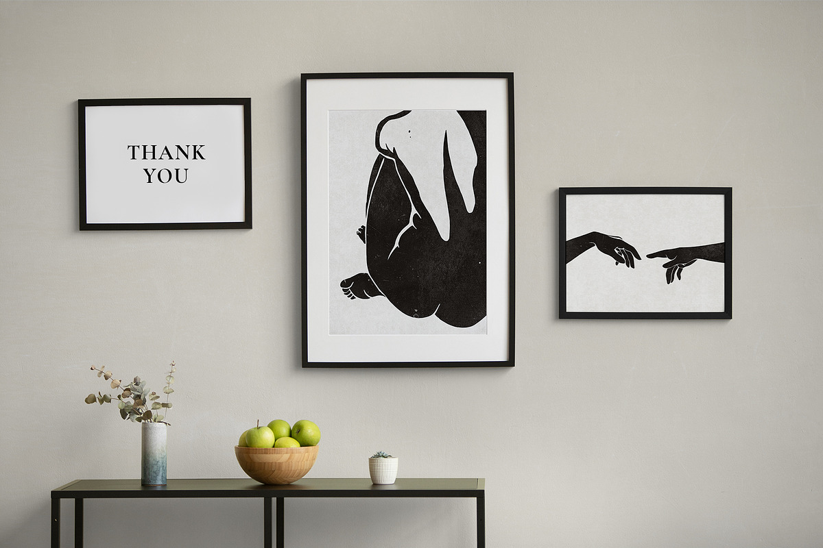 Women Abstract interior posters, a Person Illustration by Garden in frame (Photo 9 of 9)