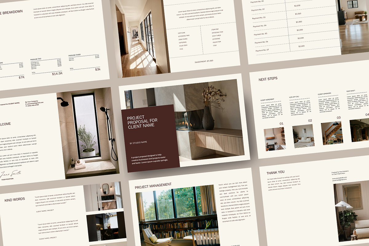Modern Project Proposal Template, a Presentation Template by Brand & Bloom (Photo 2 of 15)