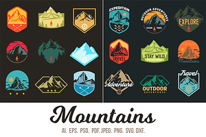 Mountain badges.