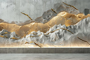 27 Landscapes on a concrete wall, an Arts & Entertainment Photo by Handmadefont (Thumbnail 18 of 28)