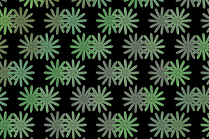 Stylized cactus leaves motif seamless pattern, a Pattern Graphic by DanFLCreativo