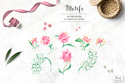 Green Leaves Floral Pattern & Motifs, a Pattern Graphic by Zeesi Design Garden (Thumbnail 9 of 10)