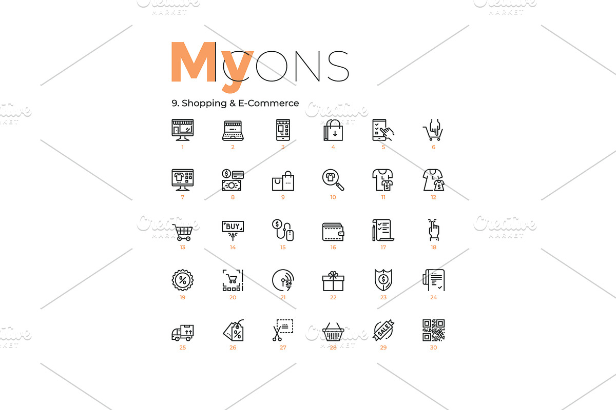 My Icons, an Outline Icon by Andrew Kras Design (Photo 16 of 38)