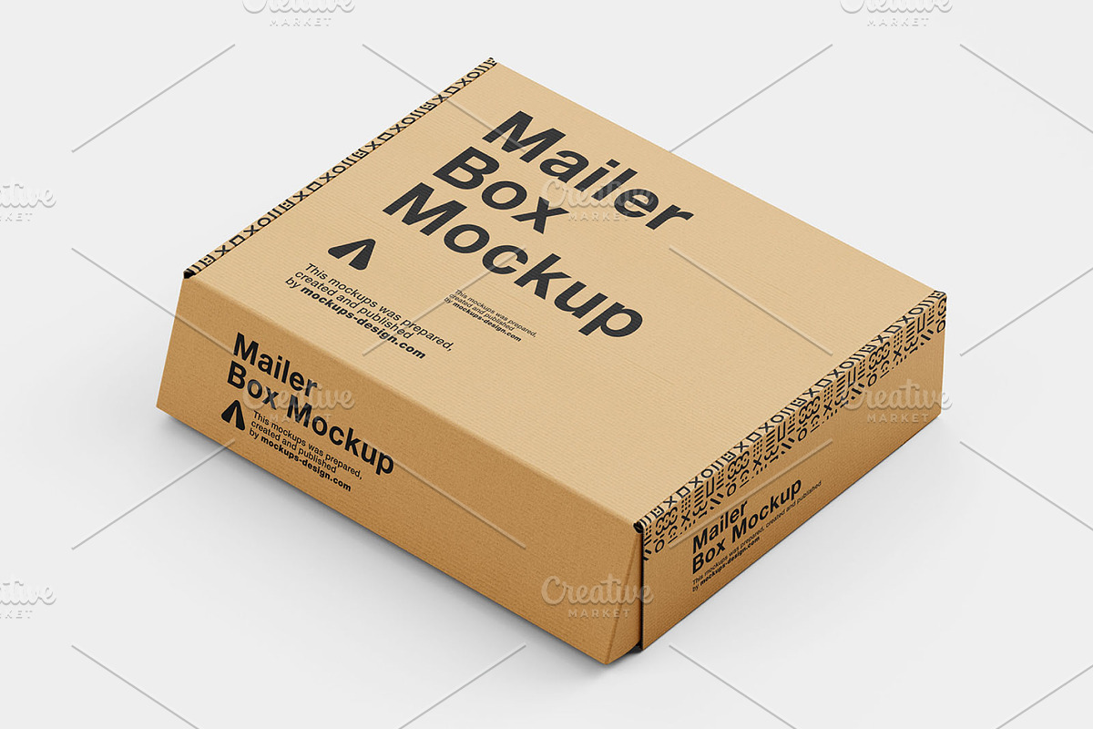 Mailer box mockup, a Packaging Mockup by PremiumMockup (Photo 1 of 4)