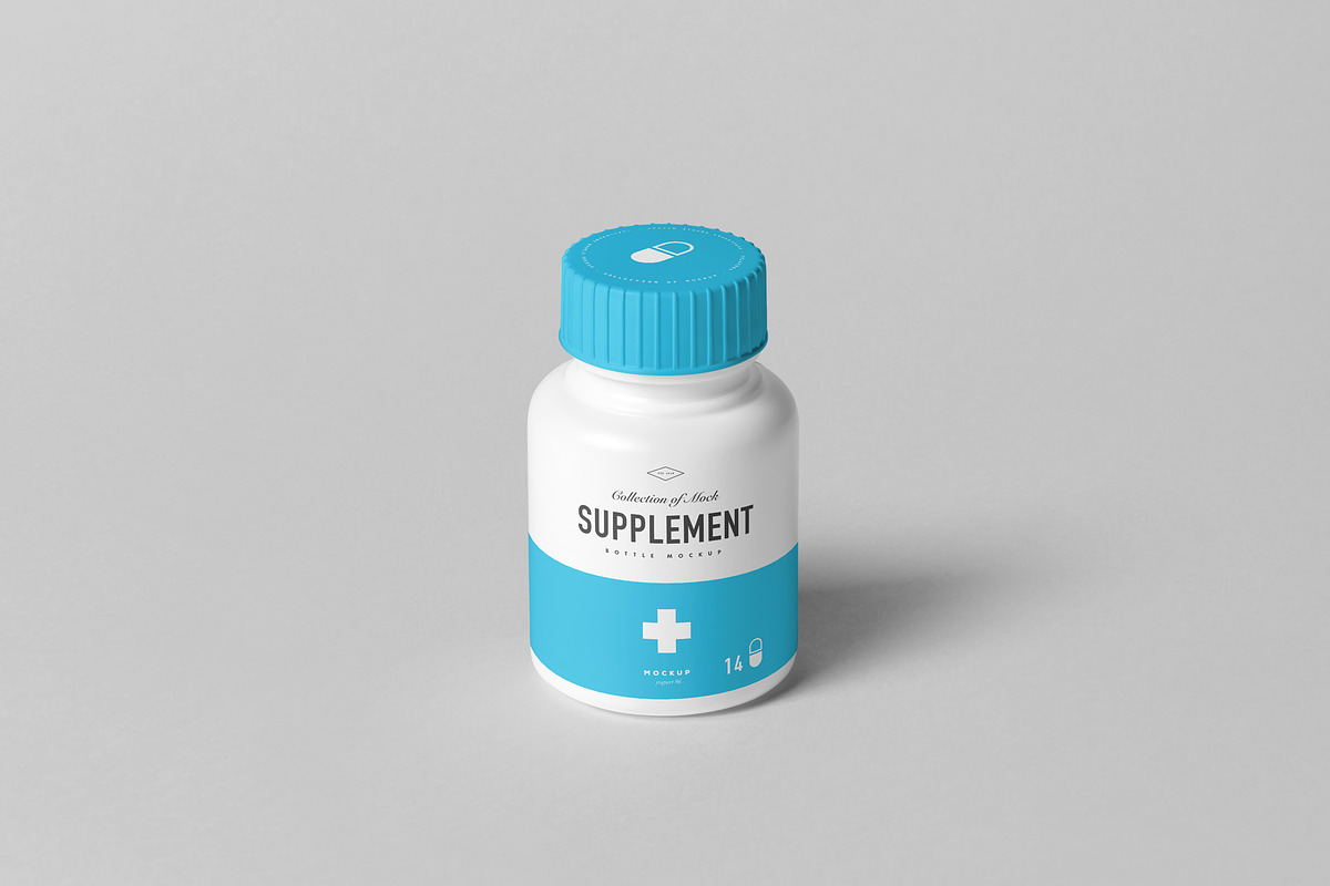Supplement Jar & Box Mock-up 8, a Cups & Container Mockup by Yogurt86 (Photo 5 of 12)