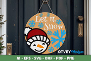 Merry Christmas Door Hanger LaserCut, a Decorative Illustration by OTVEY DESIGN (Thumbnail 8 of 13)