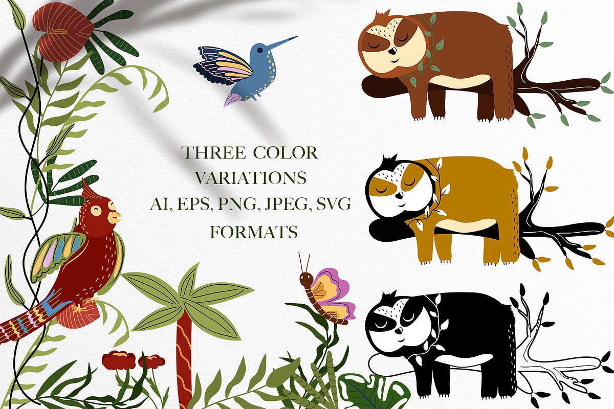 Jungle Animals collection, an Animal Illustration by Usis (Photo 2 of 20)