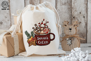 Santa's Cocoa Sublimation