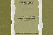 Spring Olive Handmade Paper Set, a Background Graphic by Liquid Amethyst Art (Thumbnail 4 of 6)