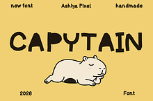 Capytain | Playful Cutout Font Duo