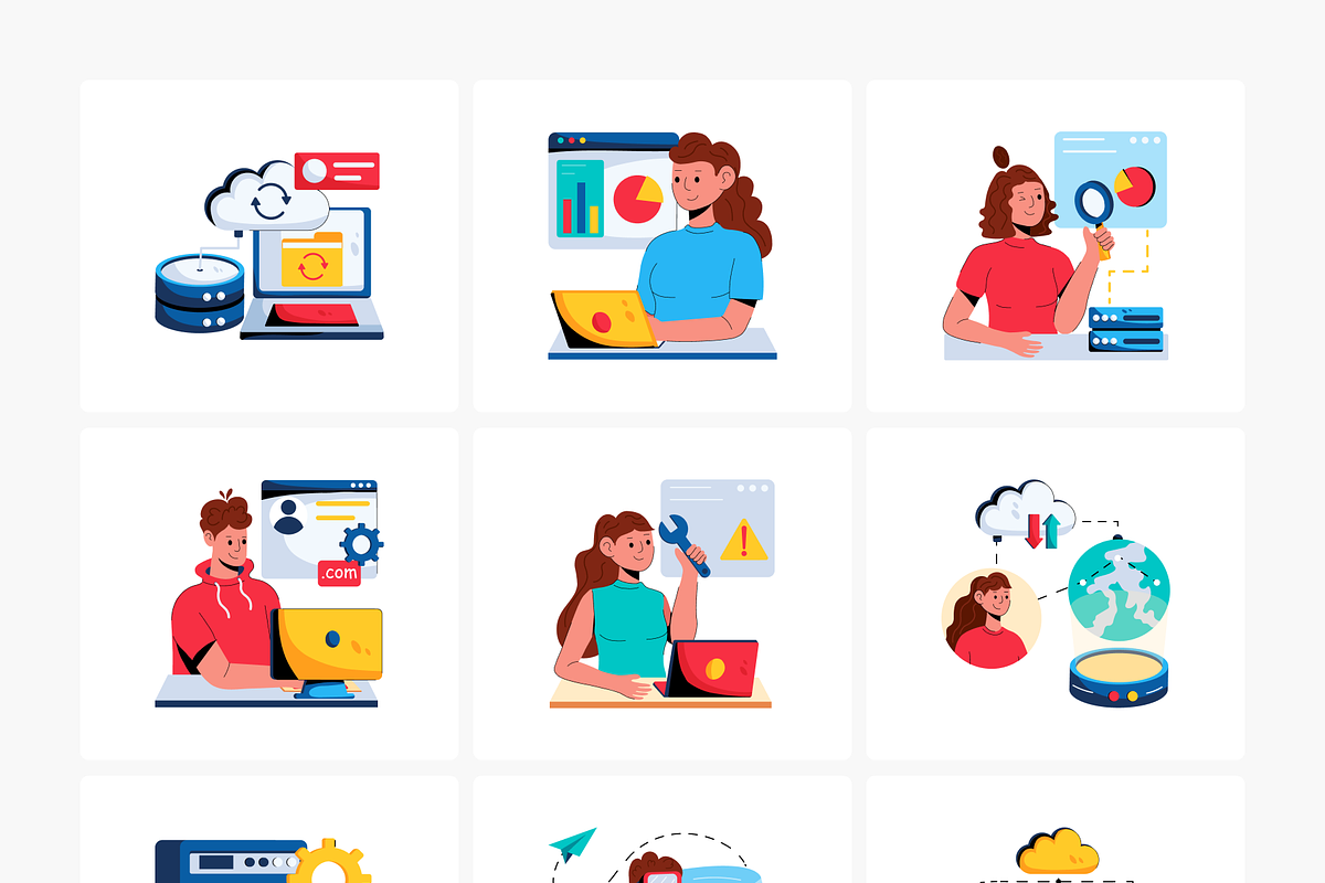 Animated Data Center Icons, a Duotone Icon by Prosymbols (Photo 6 of 14)