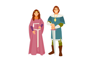 Historical Costumes Vector Set