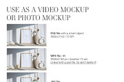 Video Photo Frame Mockup 3x4 MP4 vff, an Advertising Mockup by PawMockups (Thumbnail 7 of 12)