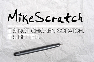 MikeScratch font