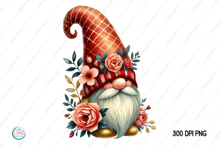 Watercolor Gnome PNG Clipart