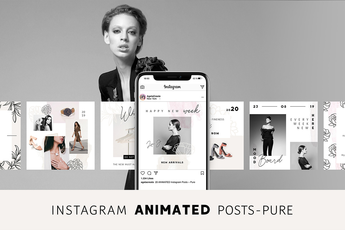 Entire Instagram Templates, a Social Media Template by AgataCreate (Photo 22 of 36)