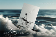 Ocean Card Mockups – Paperlight 02., a Household Mockup by NikiArts (Thumbnail 2 of 11)
