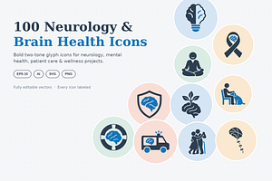 Neurology & Brain Health Icons