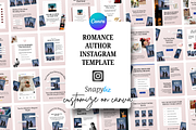Romance Author Canva Instagram, a Marketing Template by Snapybiz (Thumbnail 1 of 10)