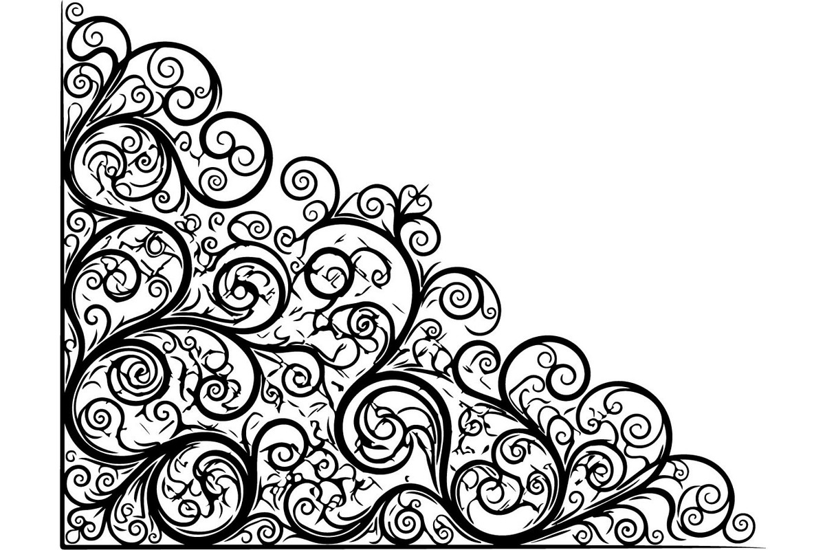 Elegant Vintage Floral Corner Frame, a Decorative Illustration by Designer_Momina (Photo 20 of 21)