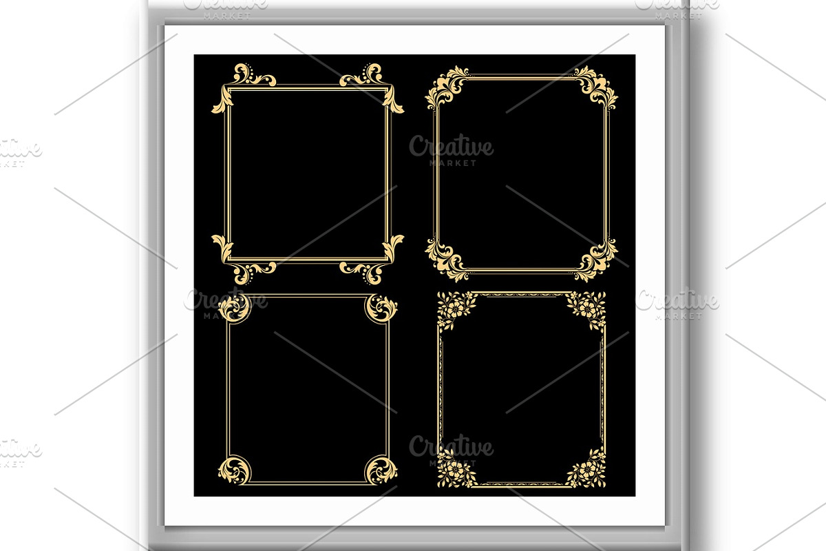 Decorative line art frames for, an Object Graphic by RODINA (Photo 3 of 3)