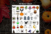 Halloween Owl Set, a Seasonal Illustration by Elatedowl (Thumbnail 4 of 13)