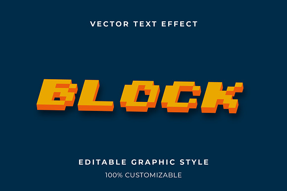 Isometric 3D Block Text Effect preview 3