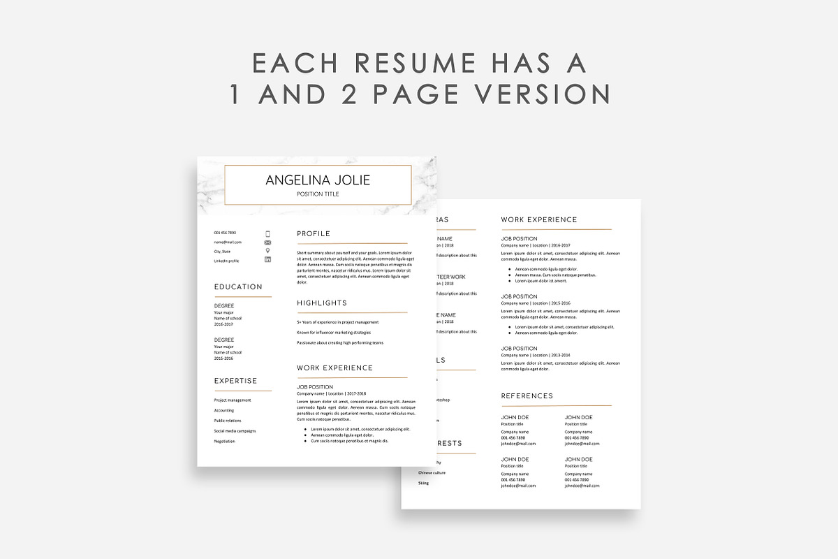 Resume Template Google Docs 10x, a Resume Template by DesignStudioTeti (Photo 7 of 10)