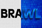 Brawl 3D editable text effect, a Layer Style Add-On by Hello Muh (Thumbnail 2 of 2)