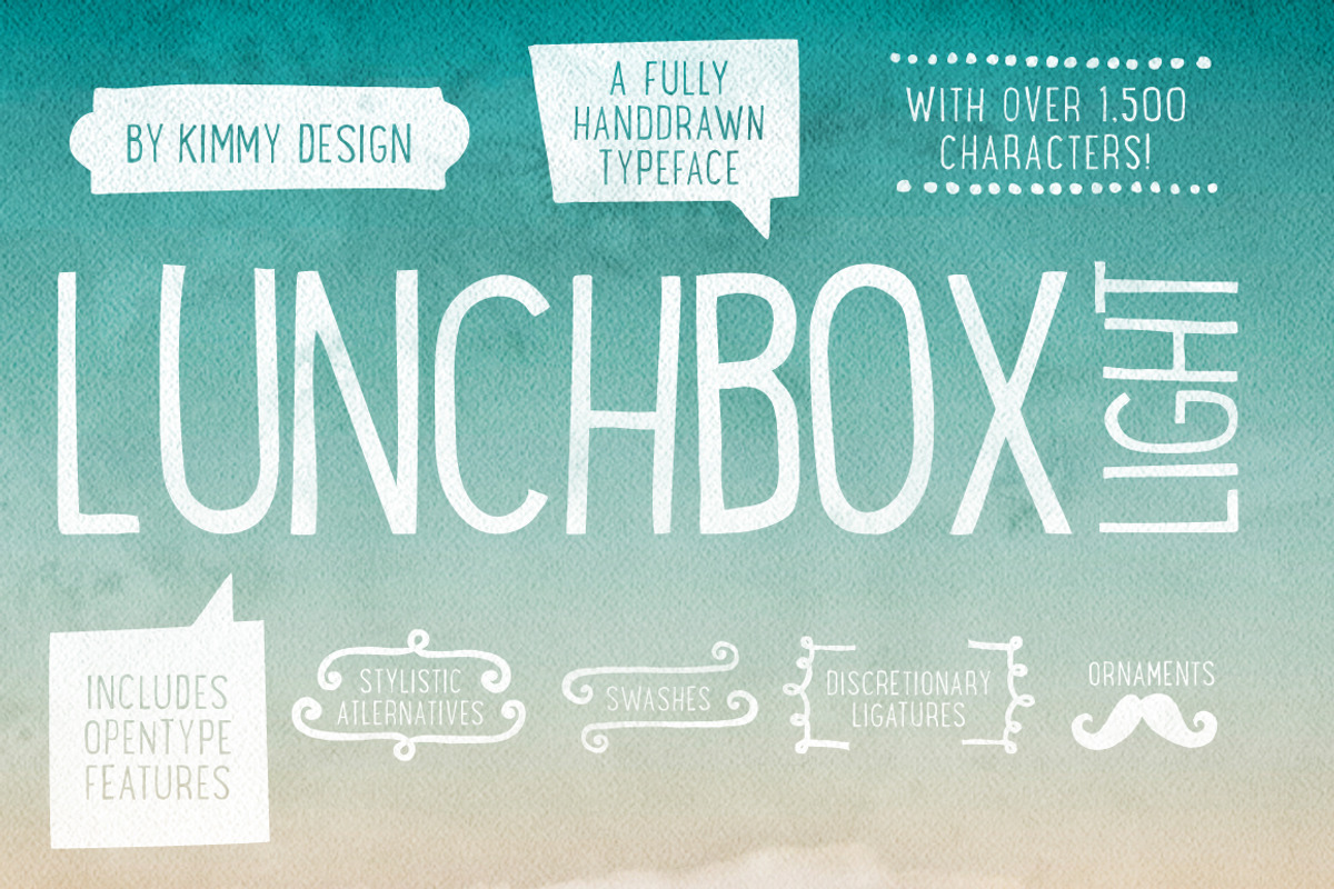 Lunchbox Light + Webfonts